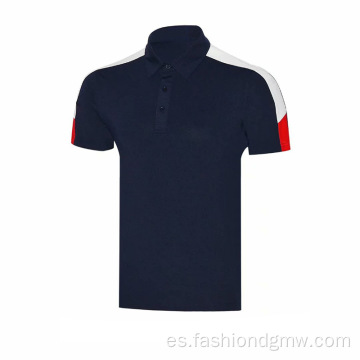 Hombres en blanco personalizados Stretch Golf Polofs